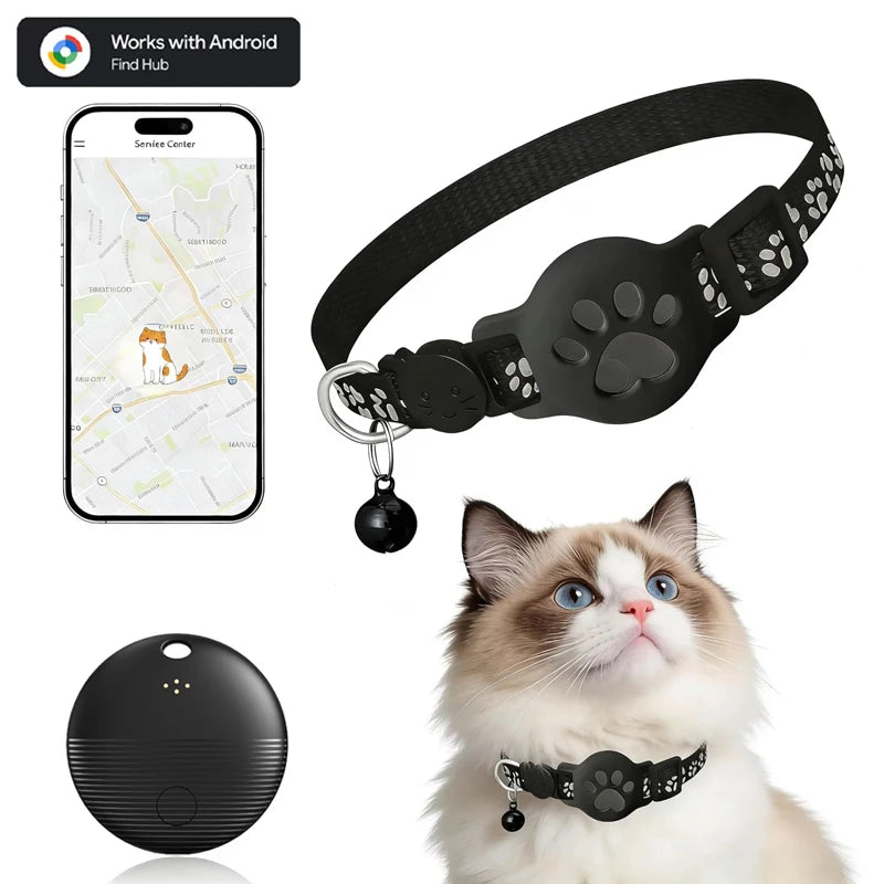 Collar con rastreador GPS Bluetooth para mascotas